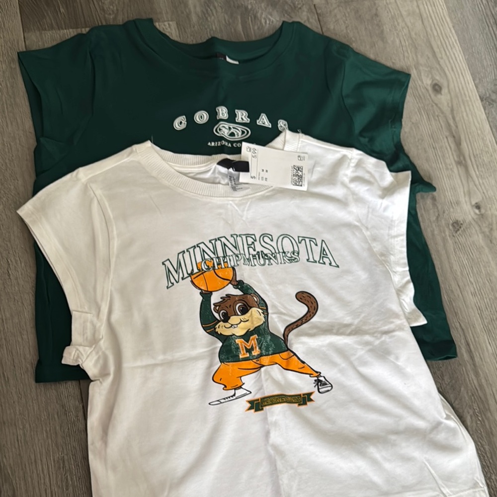 Minnesota Graphic Tee - White and Green